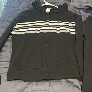 Girls matching set fleece jacket and pants.